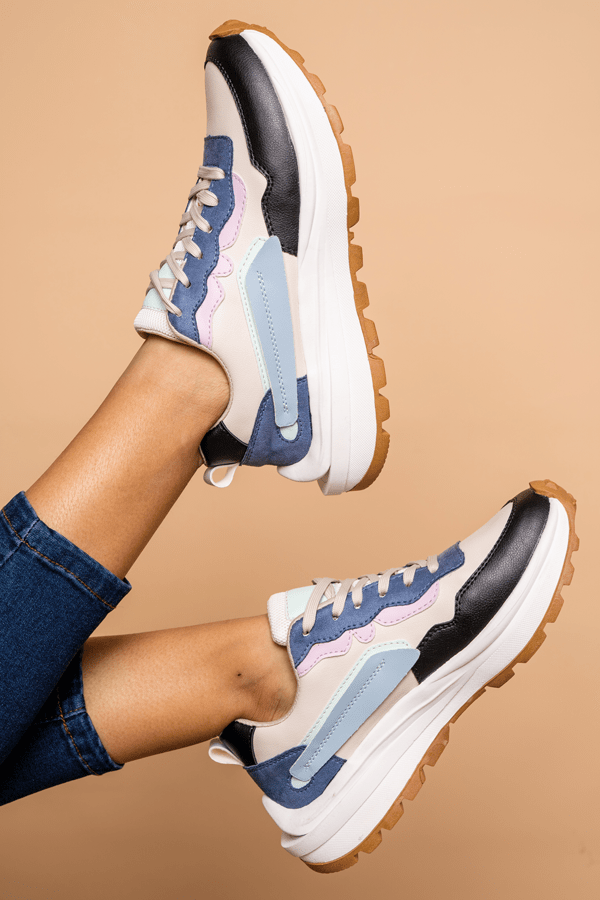 ZAPATILLAS URBANAS MUJER CHICAGO CELESTE - 1