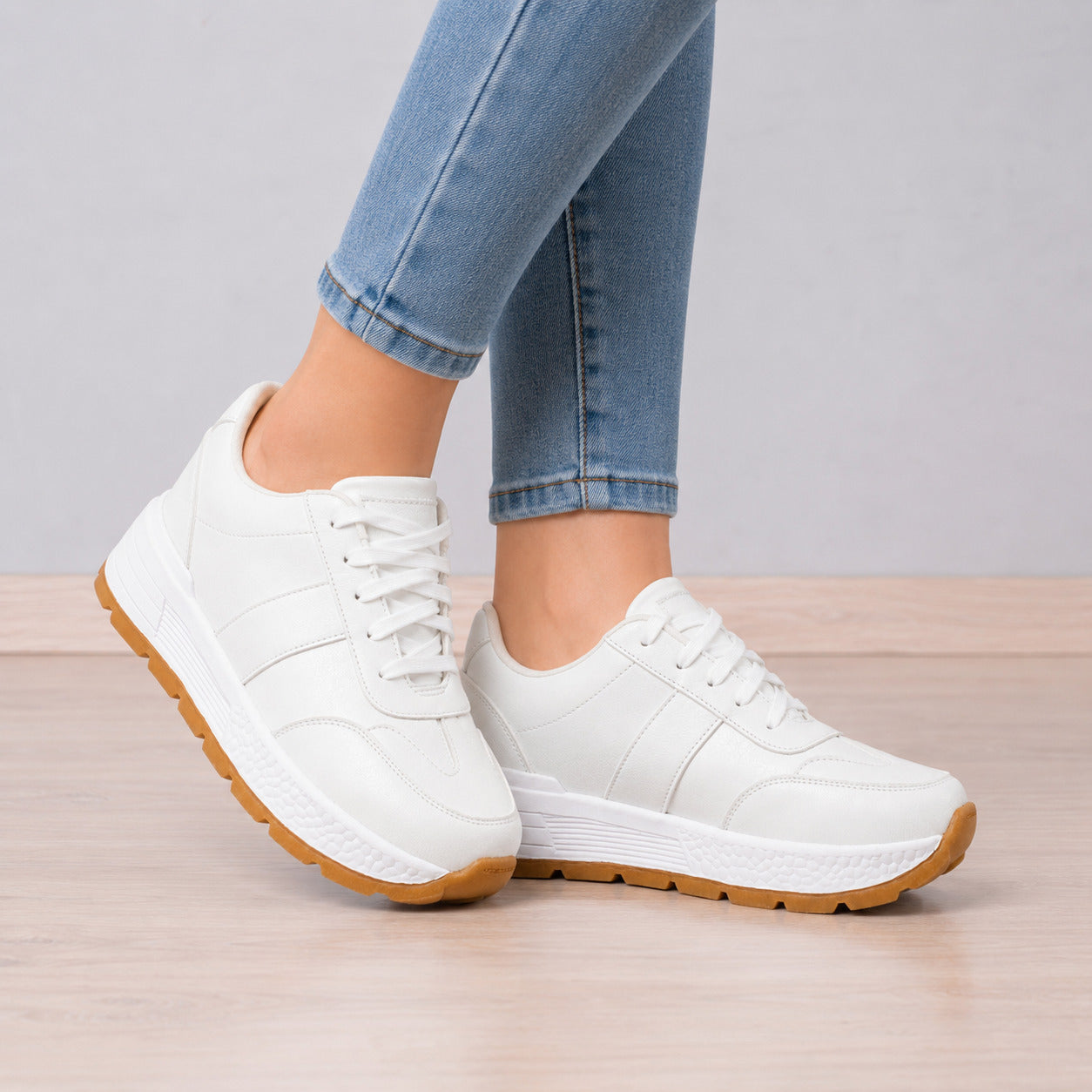 ZAPATILLAS URBANAS MUJER RUKI BLANCO - 1