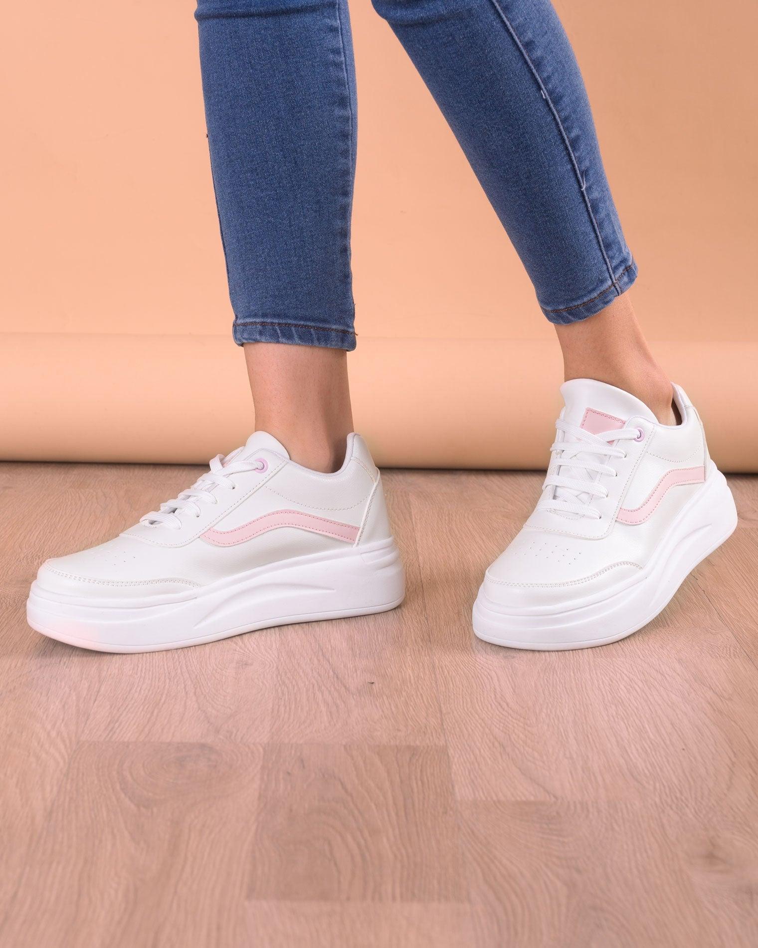 ZAPATILLAS URBANAS MUJER OLAS ROSADO - 1