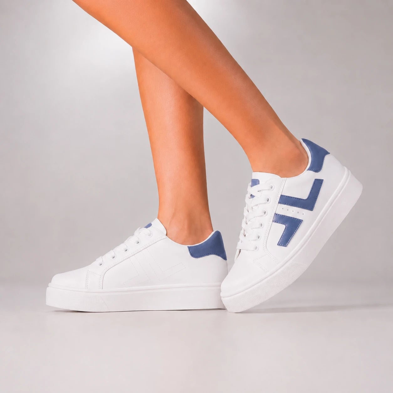 ZAPATILLAS URBANAS MUJER VECHE CELESTE - 3