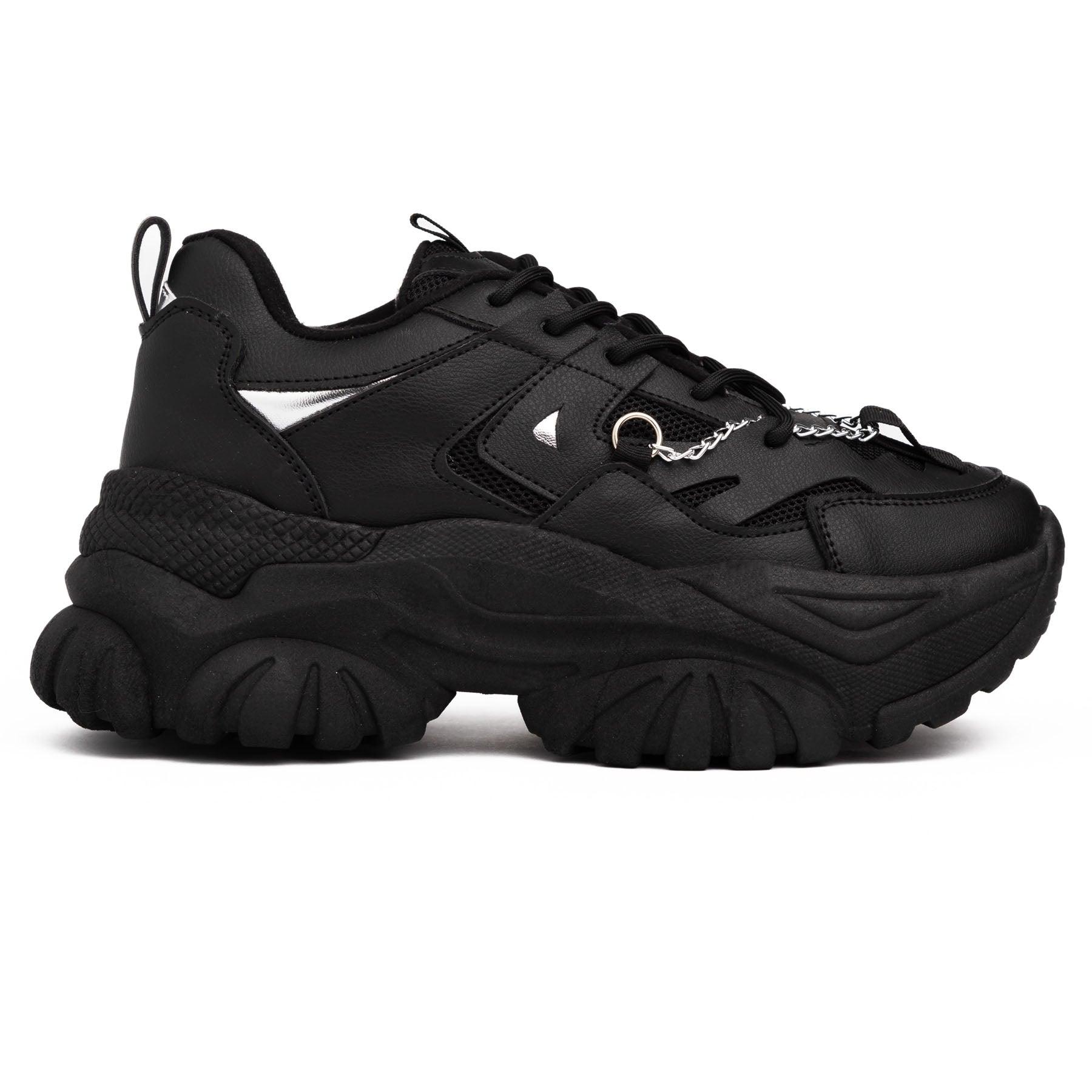 ZAPATILLAS URBANAS MUJER KINGZ NEGRO - 4