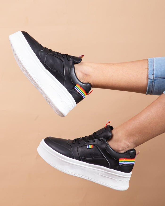 ZAPATILLAS URBANAS MUJER ROTERDAM NEGRO - 1