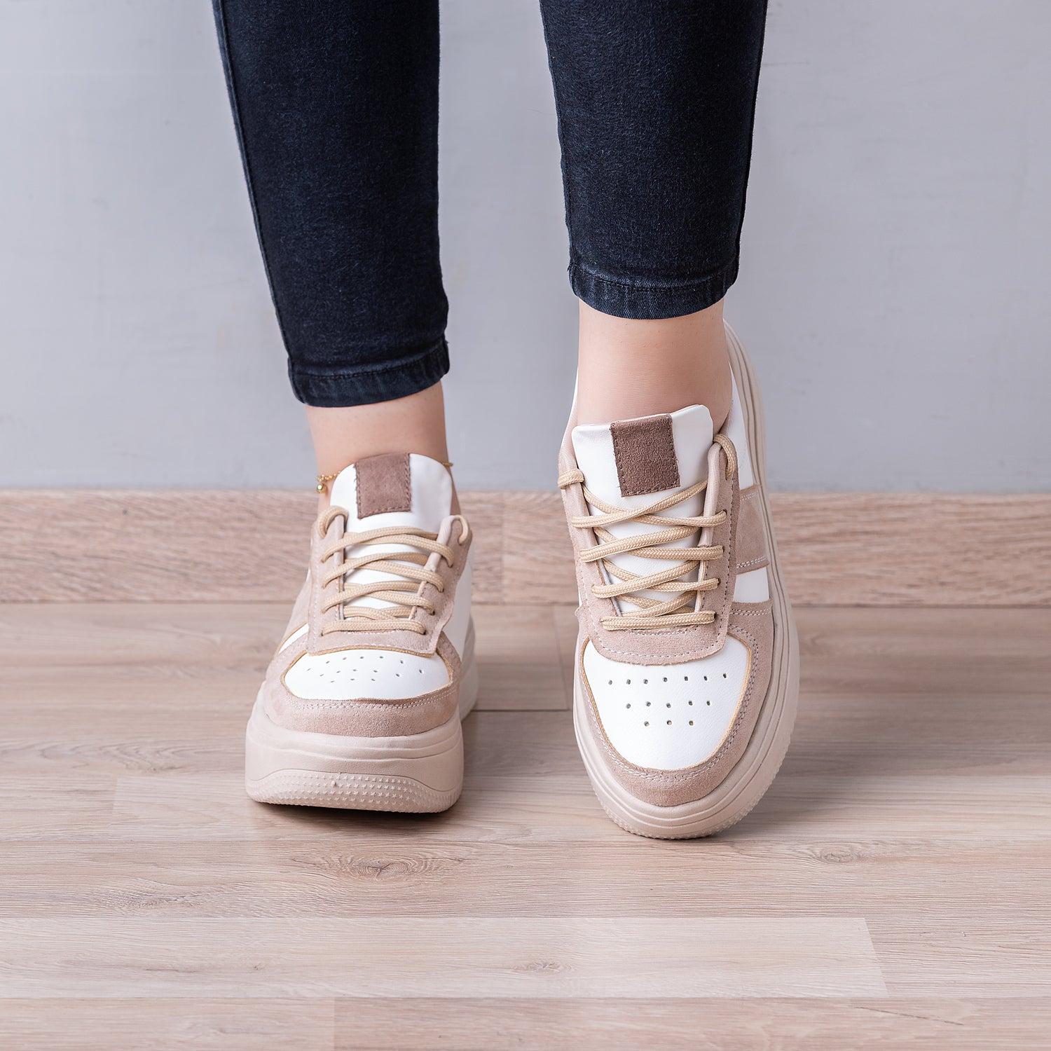 ZAPATILLAS URBANAS MUJER IBERSON BEIGE - 2