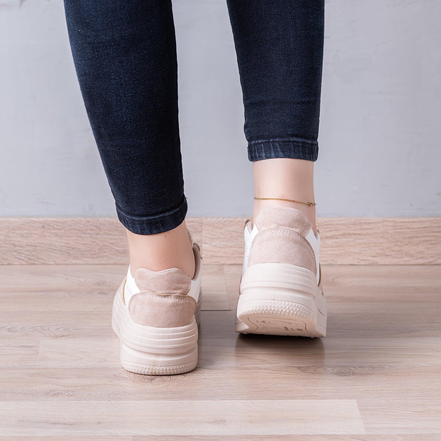 ZAPATILLAS URBANAS MUJER IBERSON BEIGE - 3