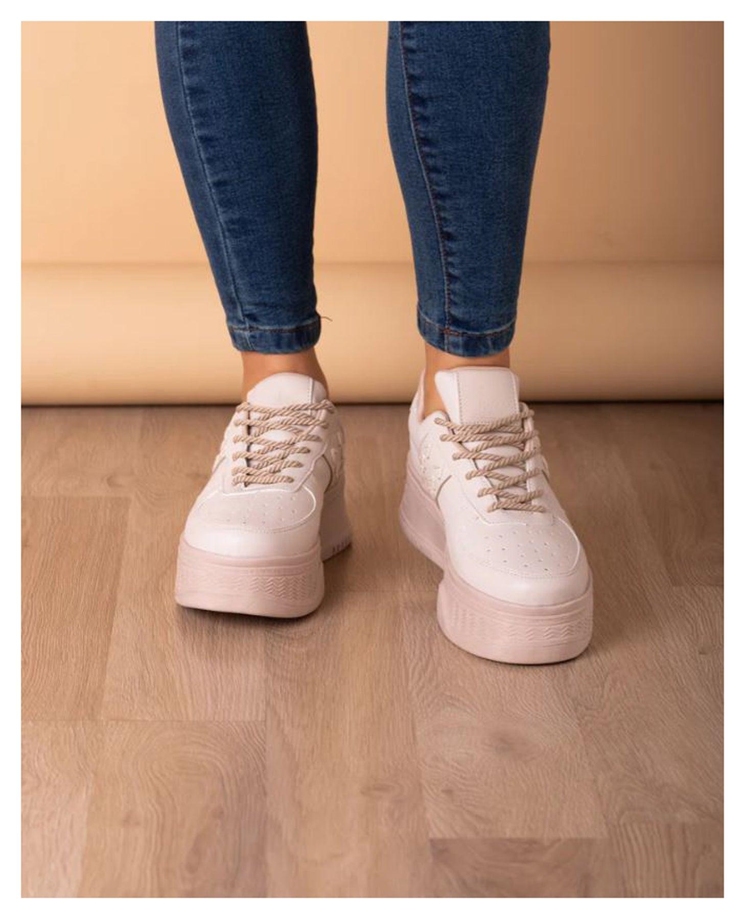 ZAPATILLAS URBANAS MUJER BREST BEIGE - 2