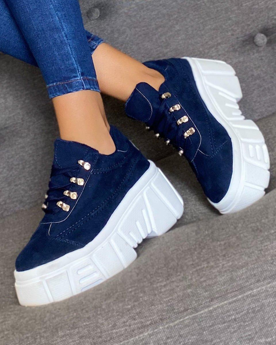 ZAPATILLAS URBANAS MUJER EFESO AZUL MARINO - 1