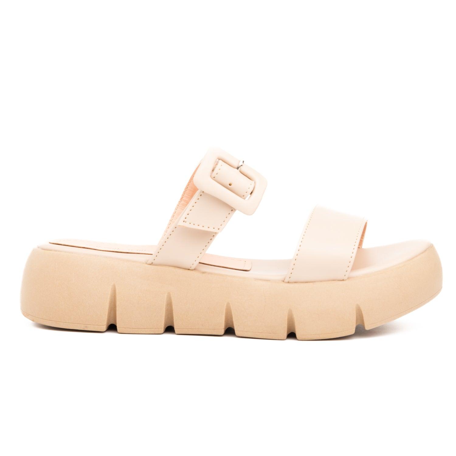SANDALIAS CASUALES MUJER HAKEEM BEIGE - 4