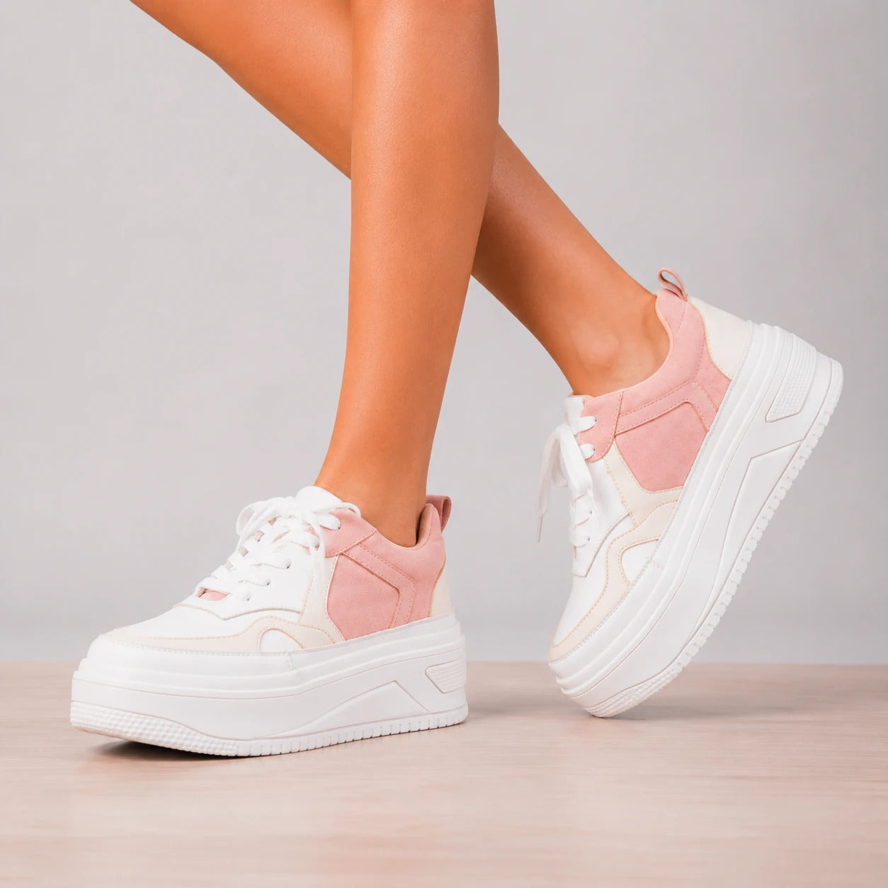 ZAPATILLAS URBANAS MUJER BAHIA ROSADO - 1