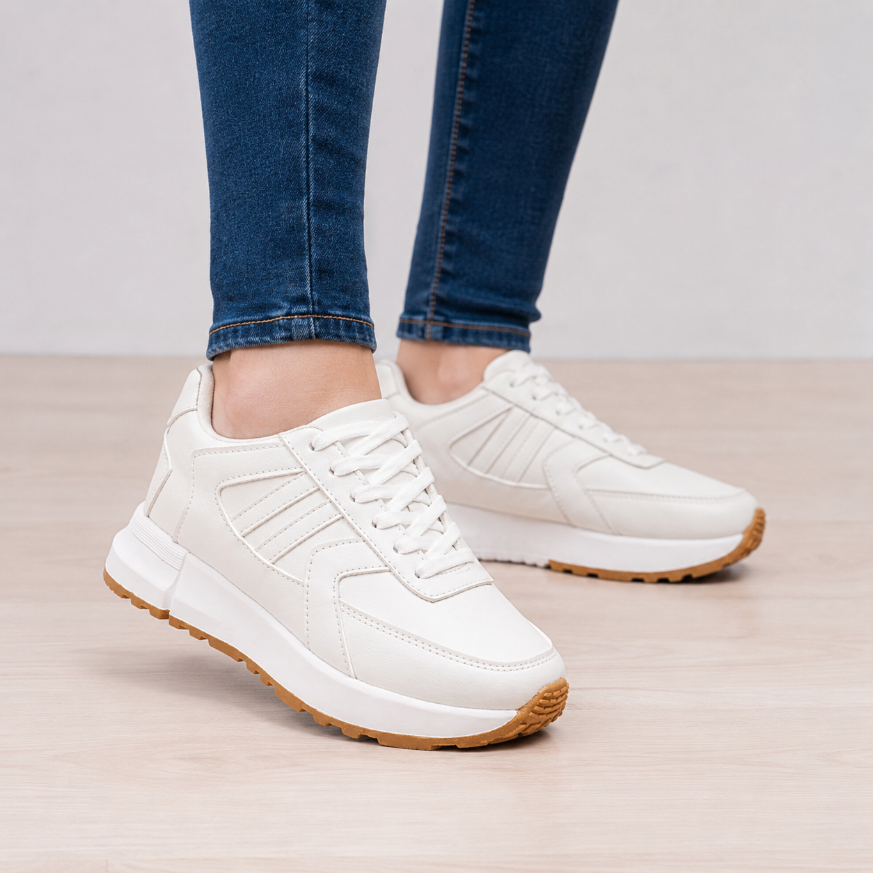 ZAPATILLAS URBANAS MUJER BOSNI BLANCO - 1