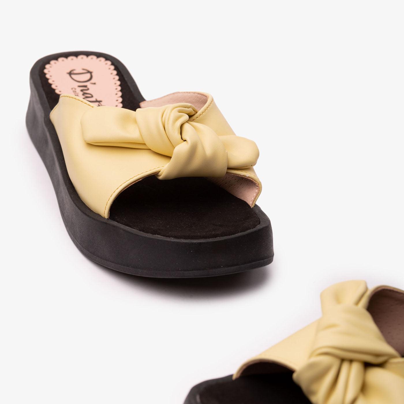 SANDALIAS CASUALES MUJER LATINA AMARILLO - 7