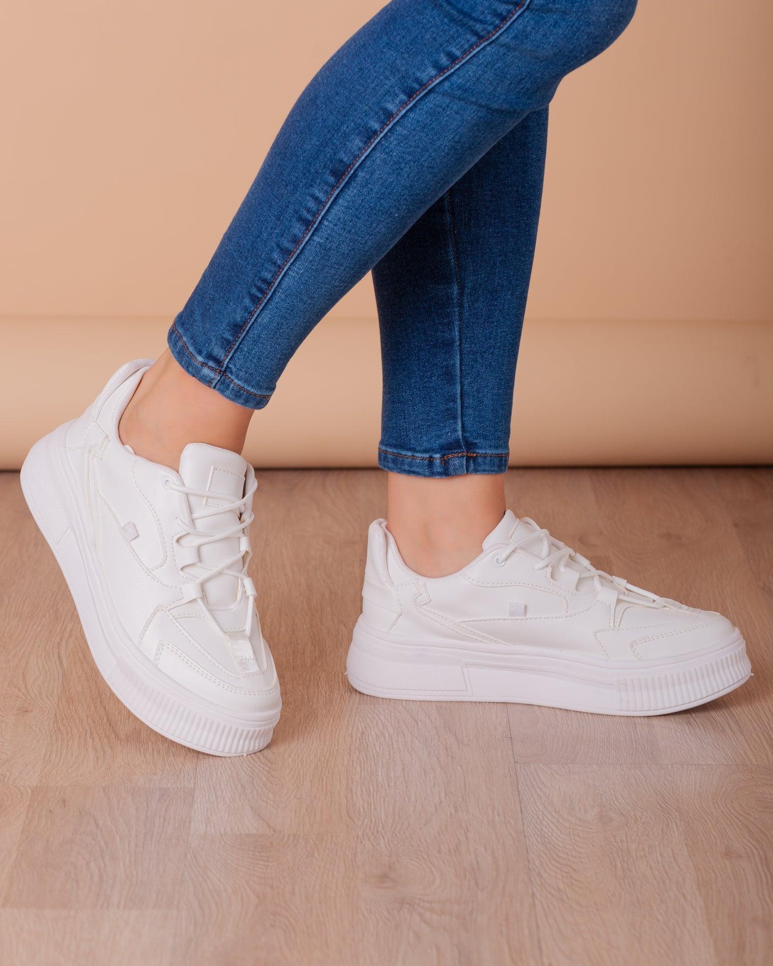 ZAPATILLAS URBANAS MUJER MONS BLANCO - 1