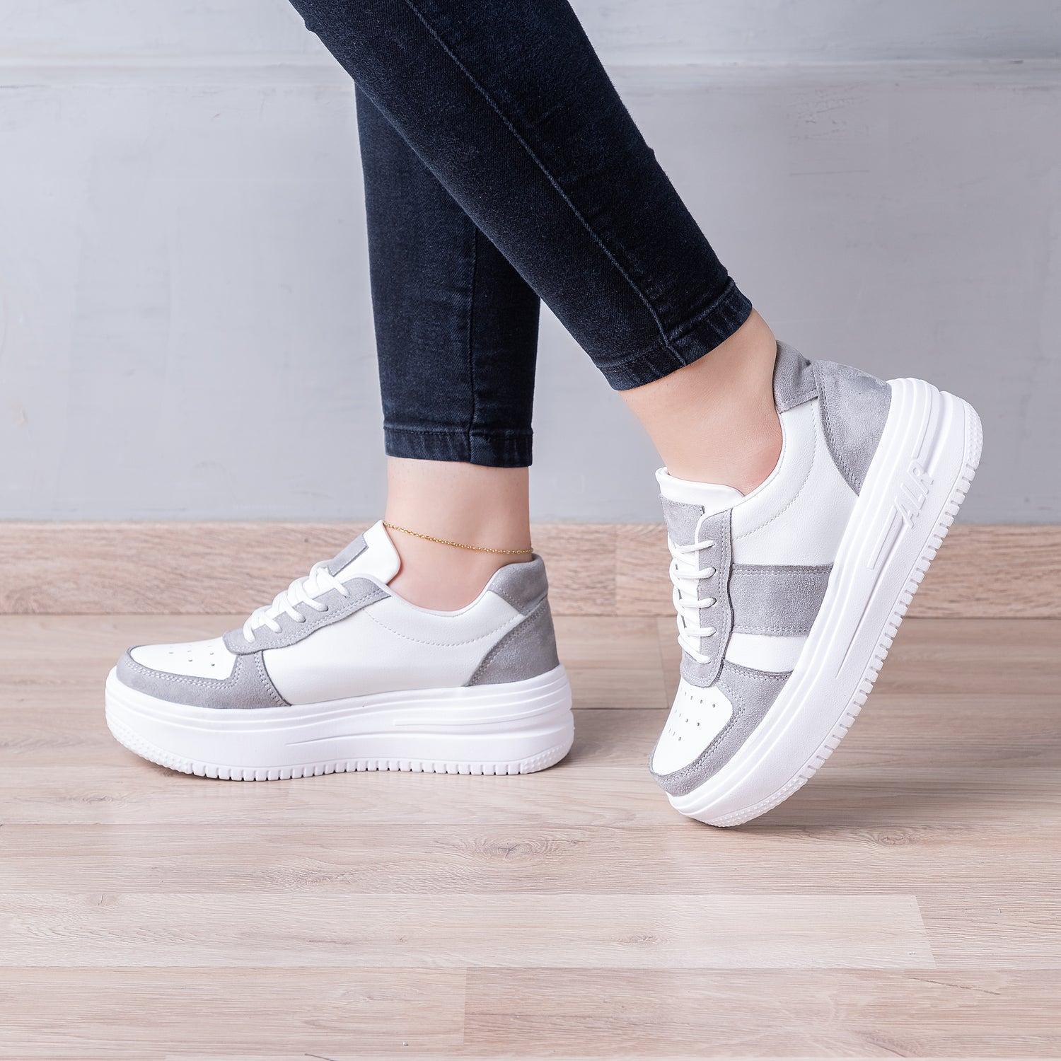 ZAPATILLAS URBANAS MUJER IBERSON PLOMO - 1