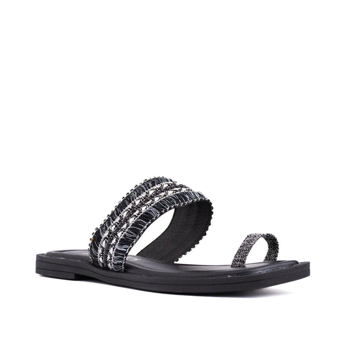 SANDALIAS CASUALES MUJER ASHANY NEGRO - 5