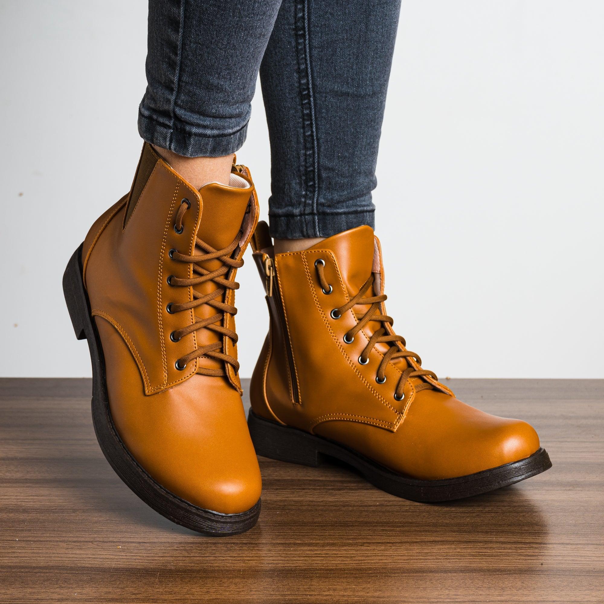 BOTAS MUJER ATHALIA CAMEL - 1