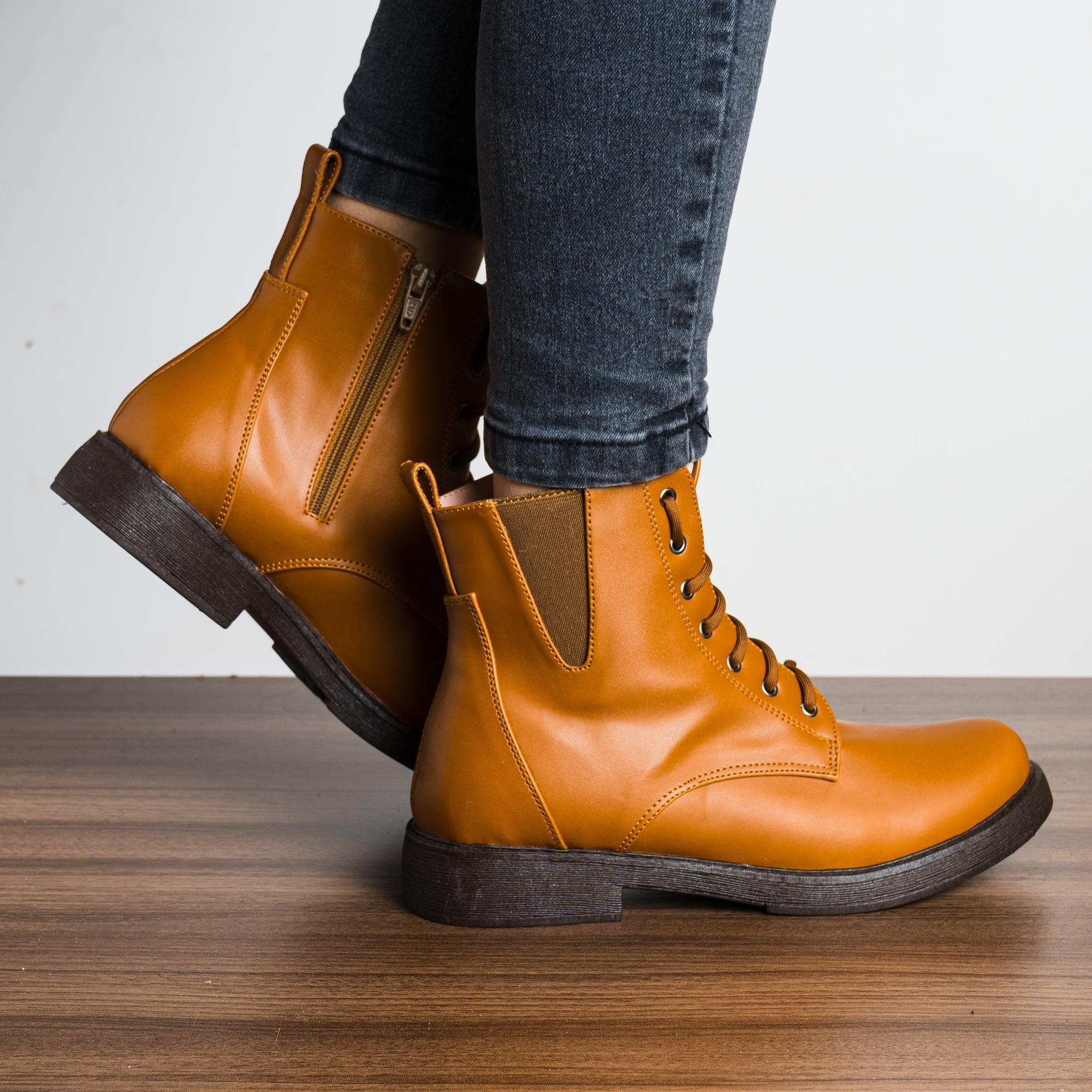 BOTAS MUJER ATHALIA CAMEL - 3