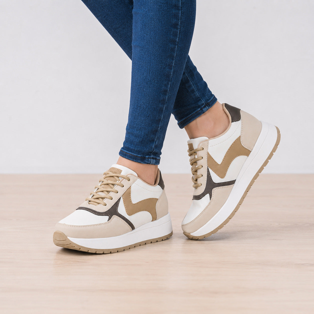 ZAPATILLAS URBANAS MUJER ZIGMA BEIGE - 7