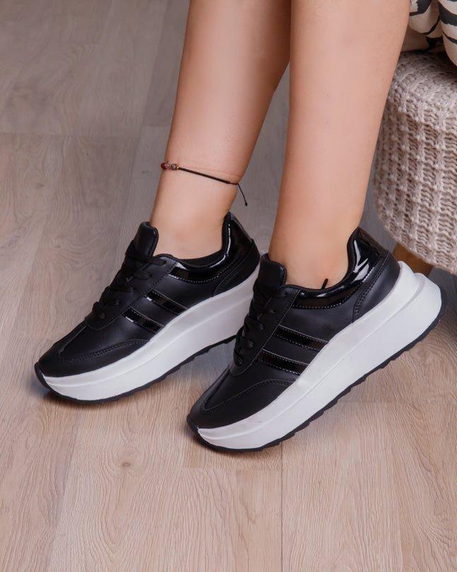 ZAPATILLAS URBANAS MUJER BANGUI NEGRO - 1