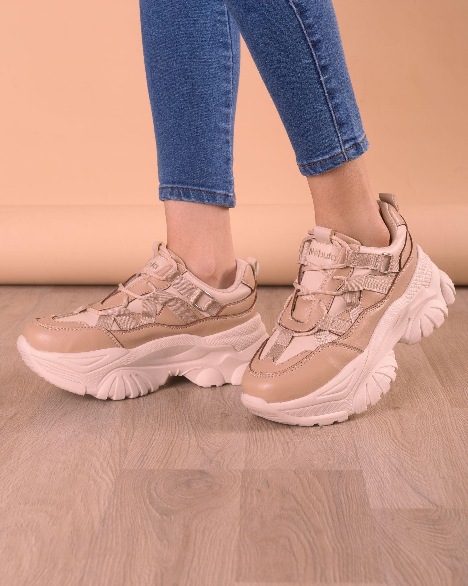 ZAPATILLAS URBANAS MUJER SAN ANTONIO BEIGE - 1