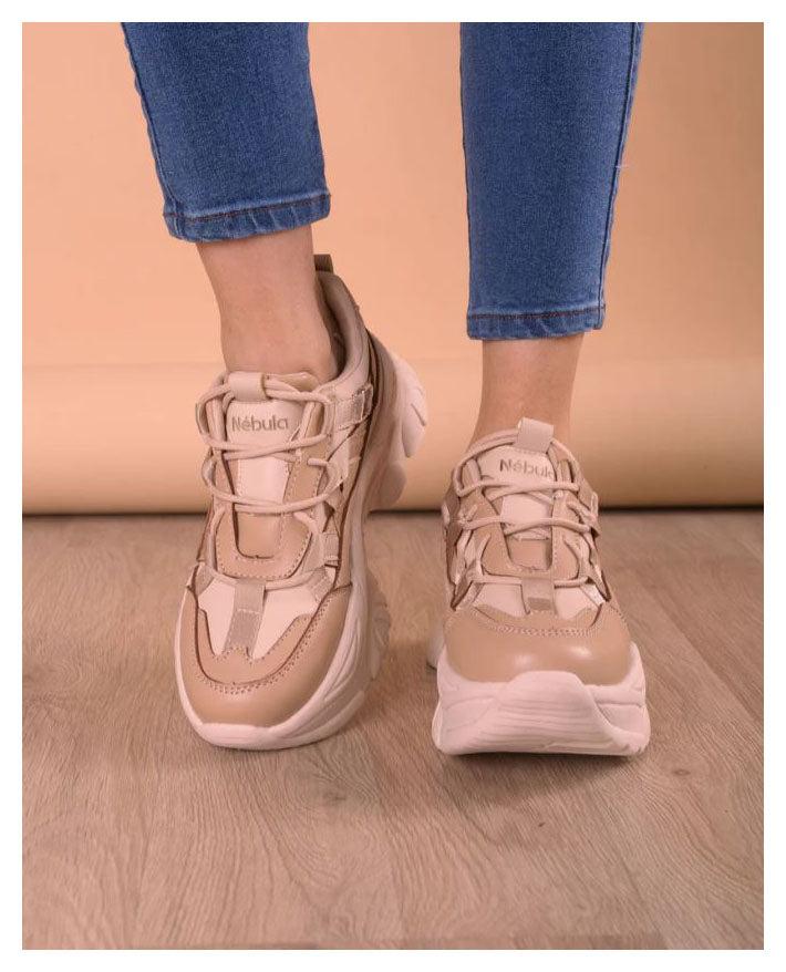 ZAPATILLAS URBANAS MUJER SAN ANTONIO BEIGE - 2