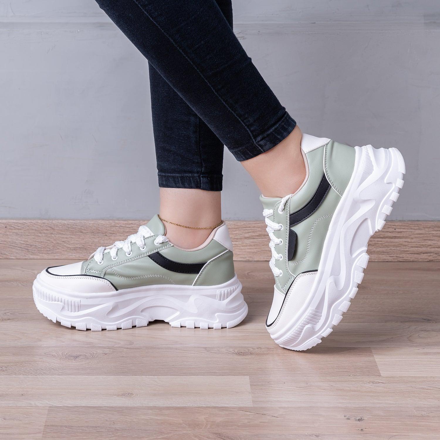 ZAPATILLAS URBANAS MUJER WEMBY VERDE - 1