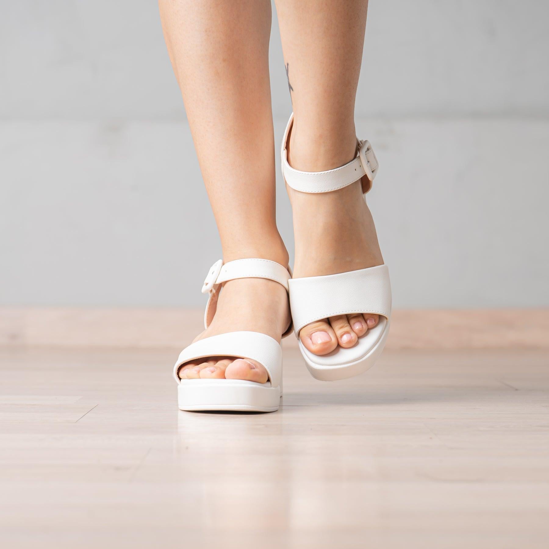 SANDALIAS DE VESTIR MUJER SEKAH BLANCO - 2