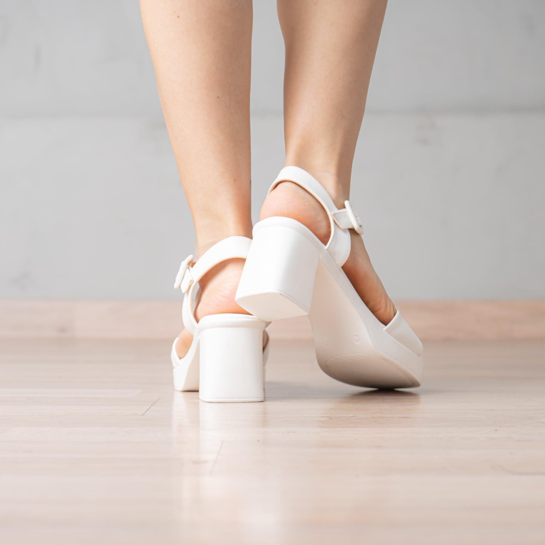 SANDALIAS DE VESTIR MUJER SEKAH BLANCO - 3