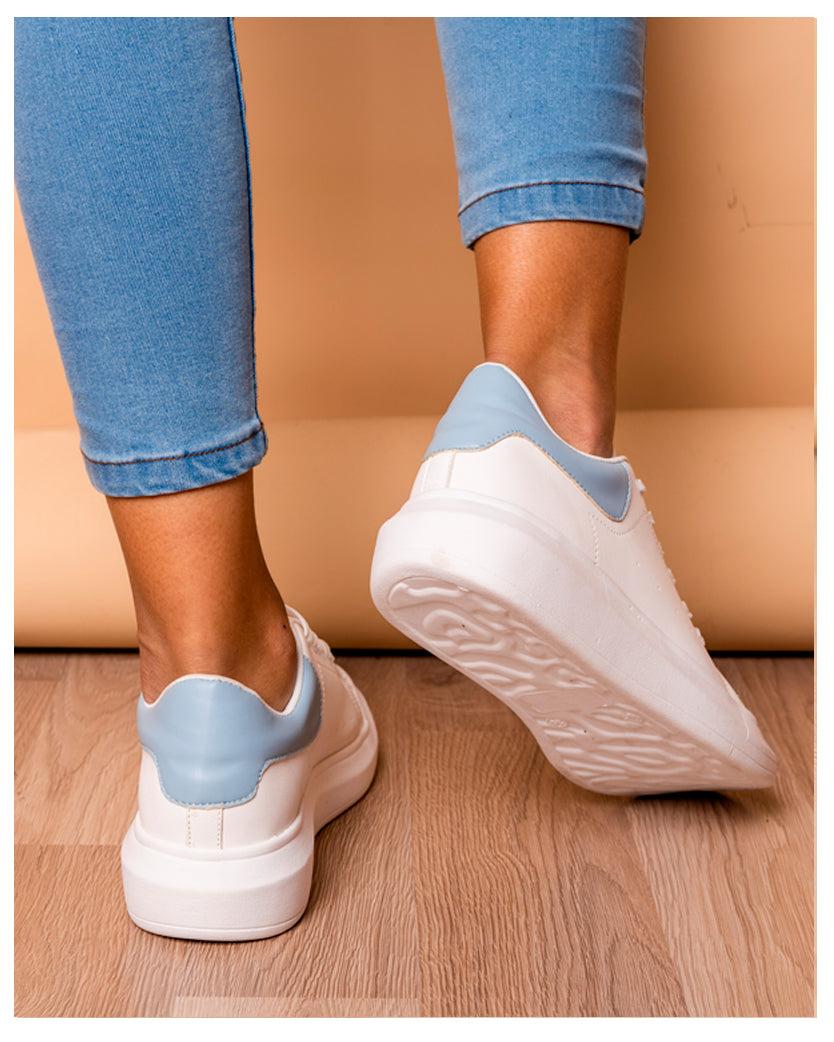 ZAPATILLAS URBANAS MUJER VIENA 2.0 CELESTE - 2