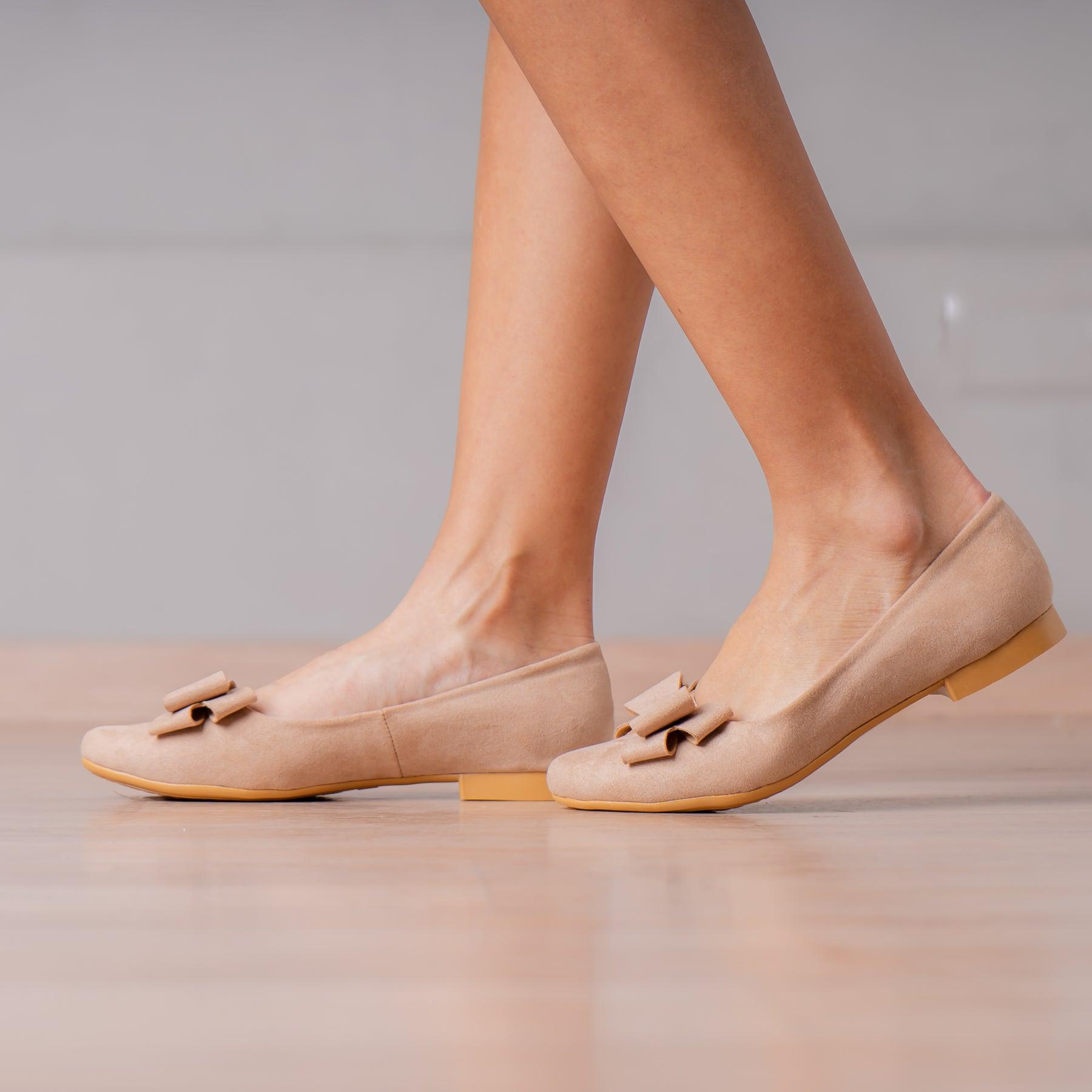 BALLERINAS MUJER CORBATA TOPO GAMUZA - 1