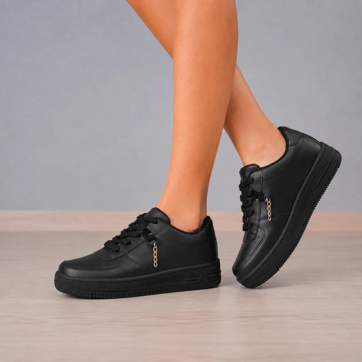 ZAPATILLAS URBANAS MUJER LYON NEGRO - 3