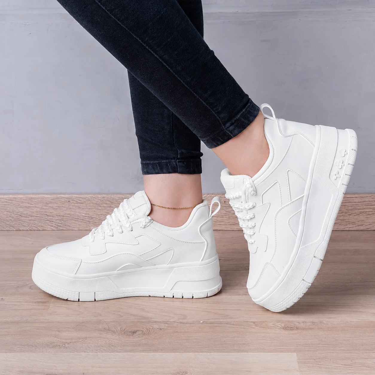 ZAPATILLAS URBANAS MUJER NAYAI BLANCO - 1