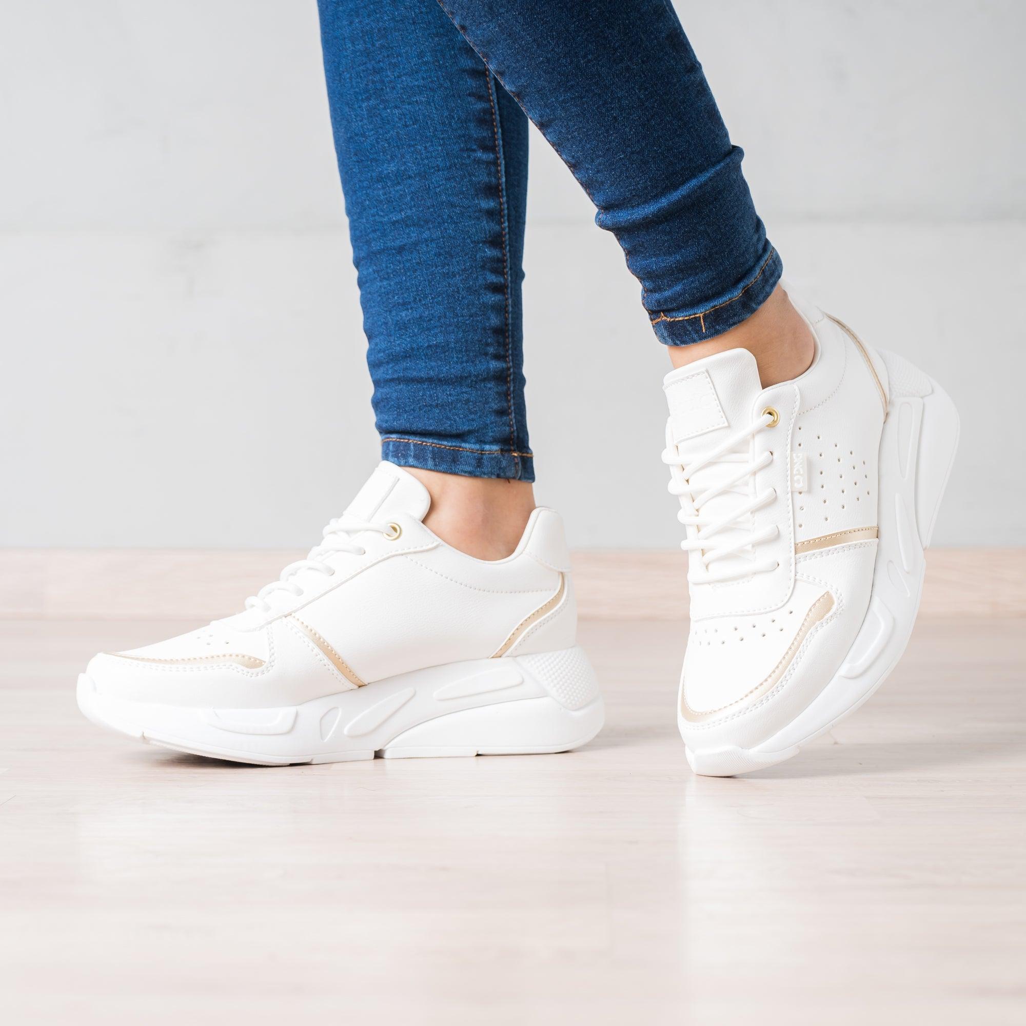 ZAPATILLAS URBANAS MUJER BOWBING DORADO - 1