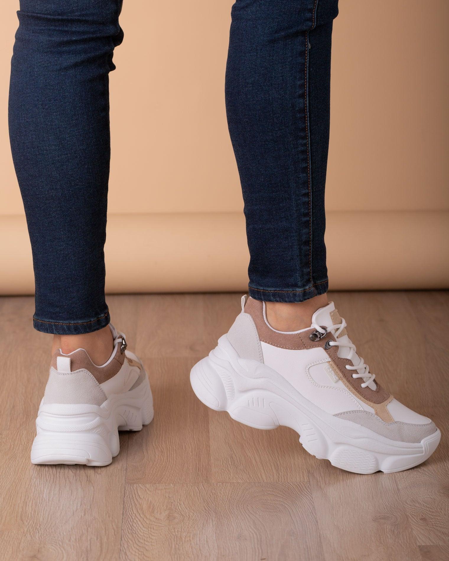 ZAPATILLAS URBANAS MUJER DOBRICH BEIGE - 1