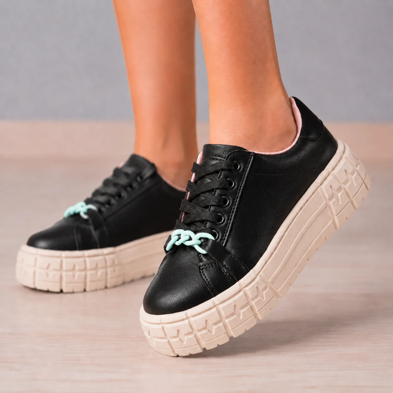 ZAPATILLAS URBANAS MUJER DUBLIN NEGRO - 1