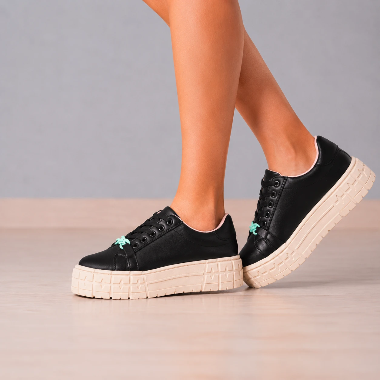 ZAPATILLAS URBANAS MUJER DUBLIN NEGRO - 2