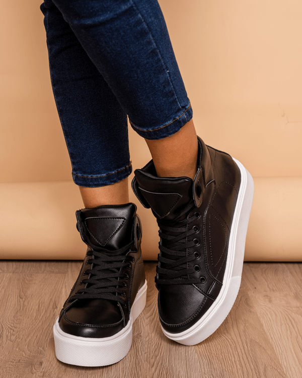 ZAPATILLAS URBANAS MUJER KHATY NEGRO - 1