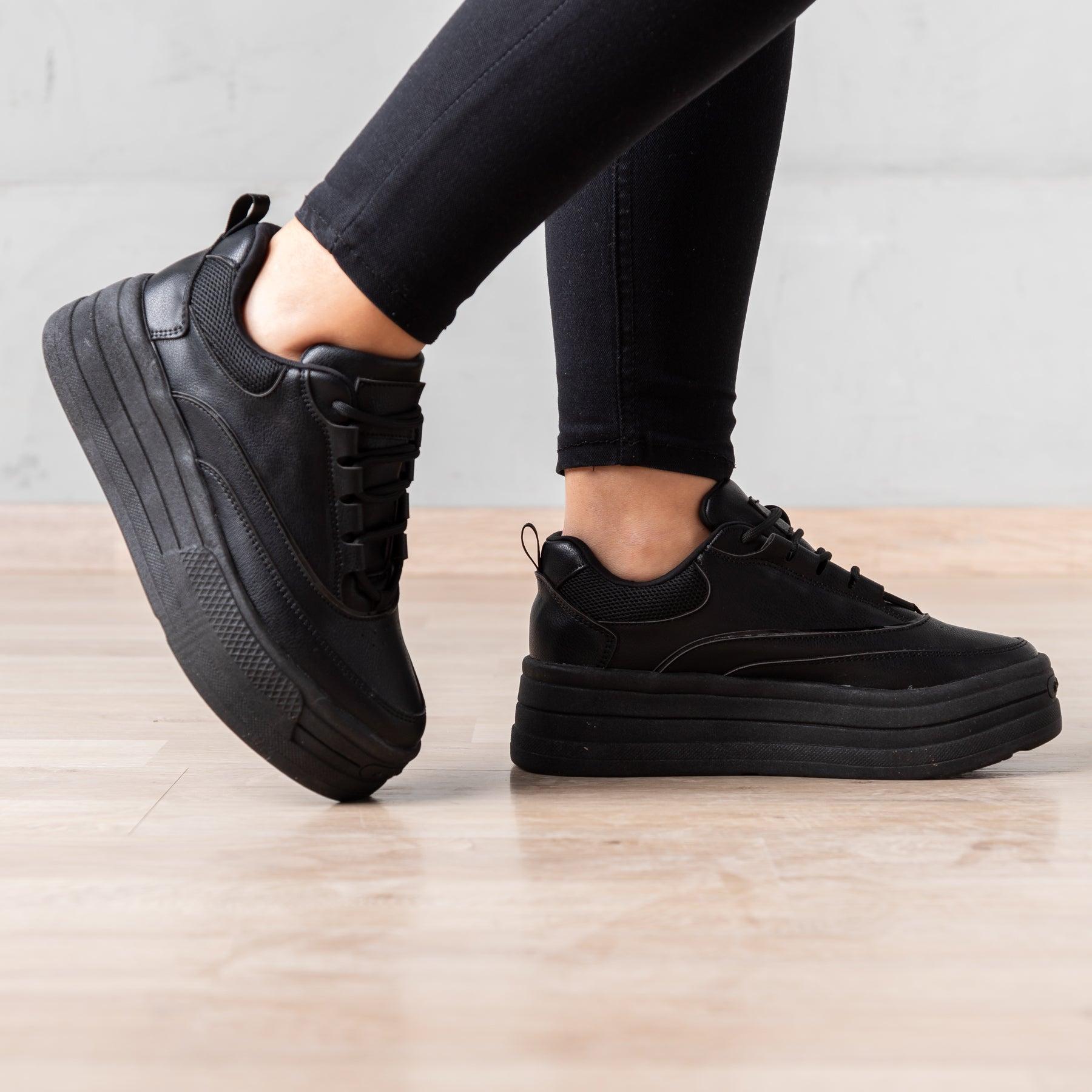 ZAPATILLAS URBANAS MUJER STEPHEN NEGRO - 1