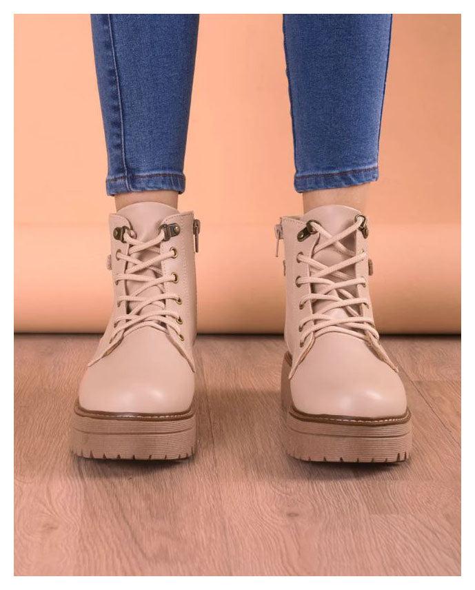 BOTAS MUJER ITAGUA BEIGE - 2