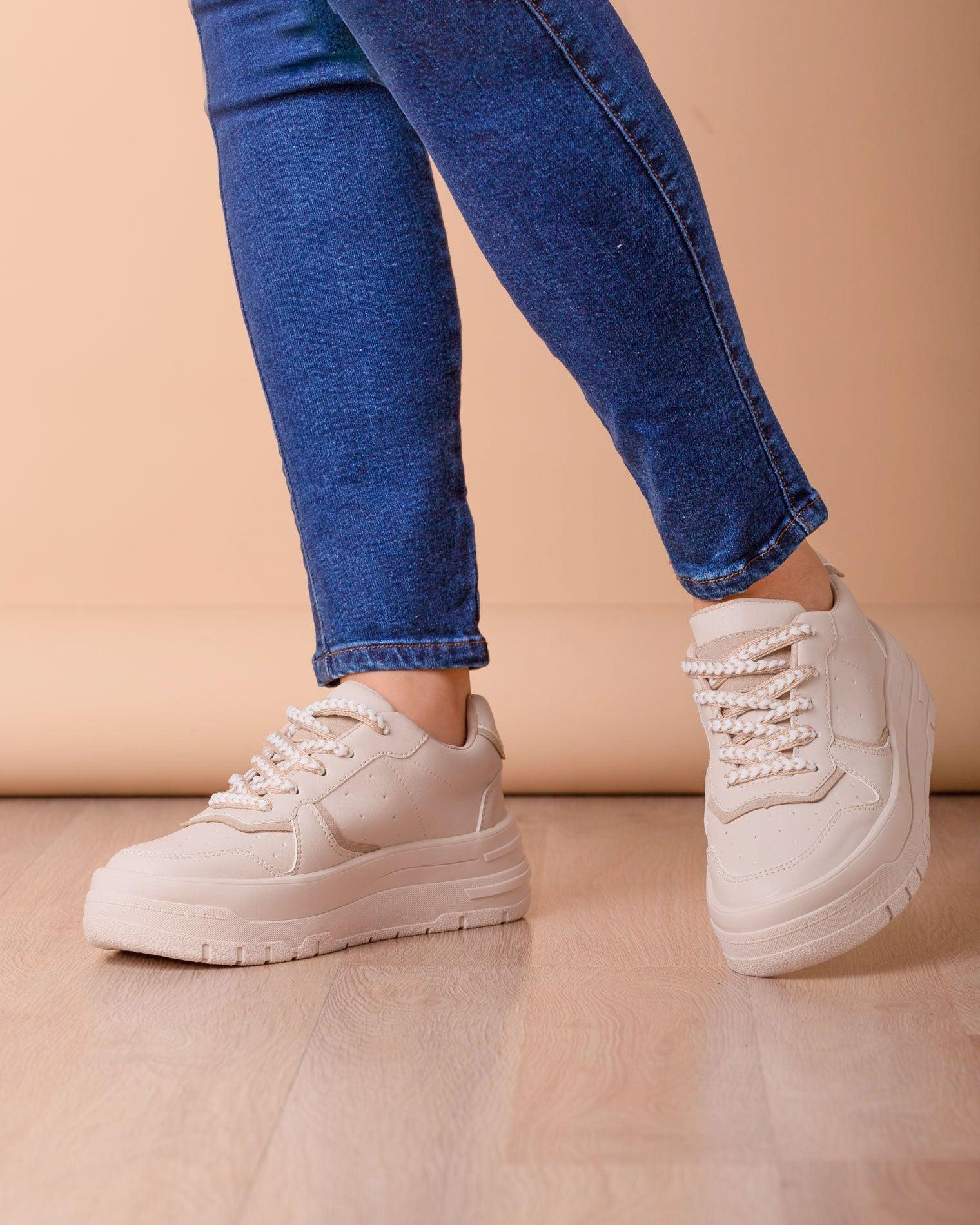 ZAPATILLAS URBANAS MUJER RULES NUDE - 1
