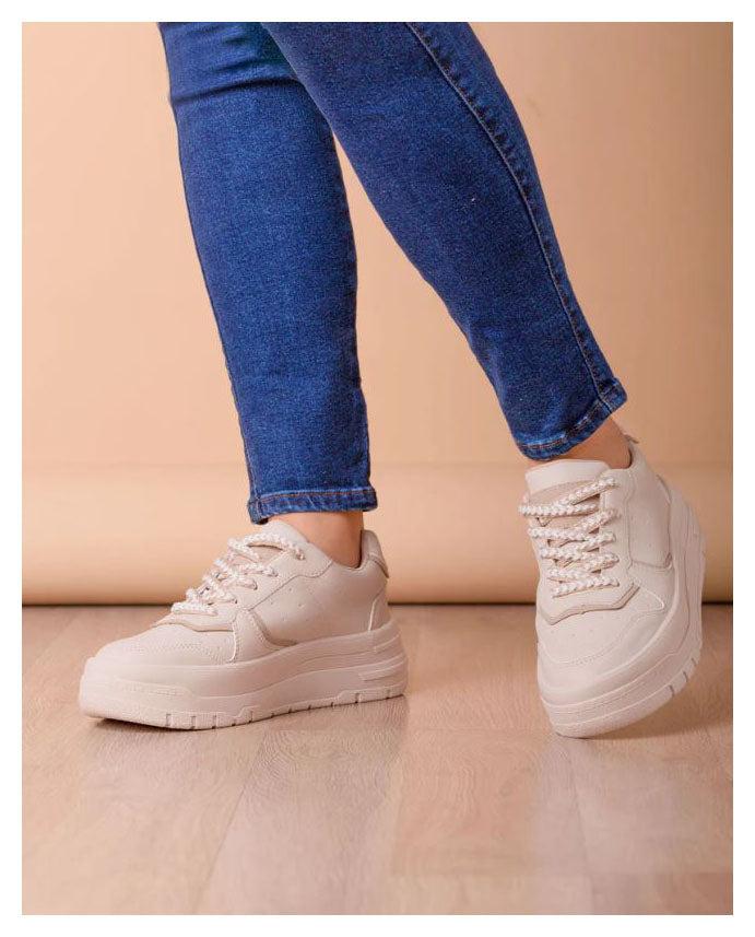 ZAPATILLAS URBANAS MUJER RULES NUDE - 3