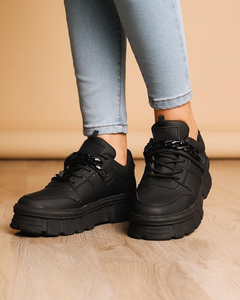 ZAPATILLAS URBANAS MUJER OSLO NEGRO - 1