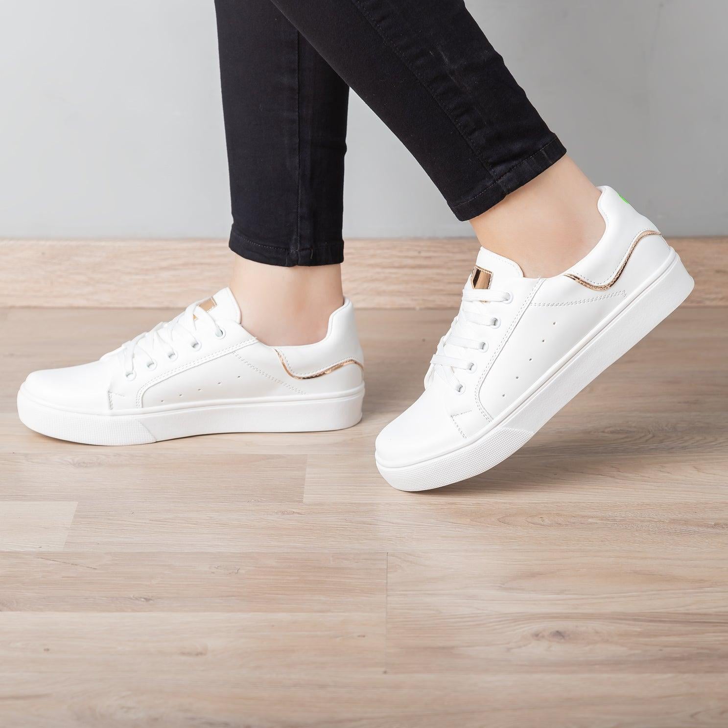 ZAPATILLAS URBANAS MUJER WOODZ DORADO - 1
