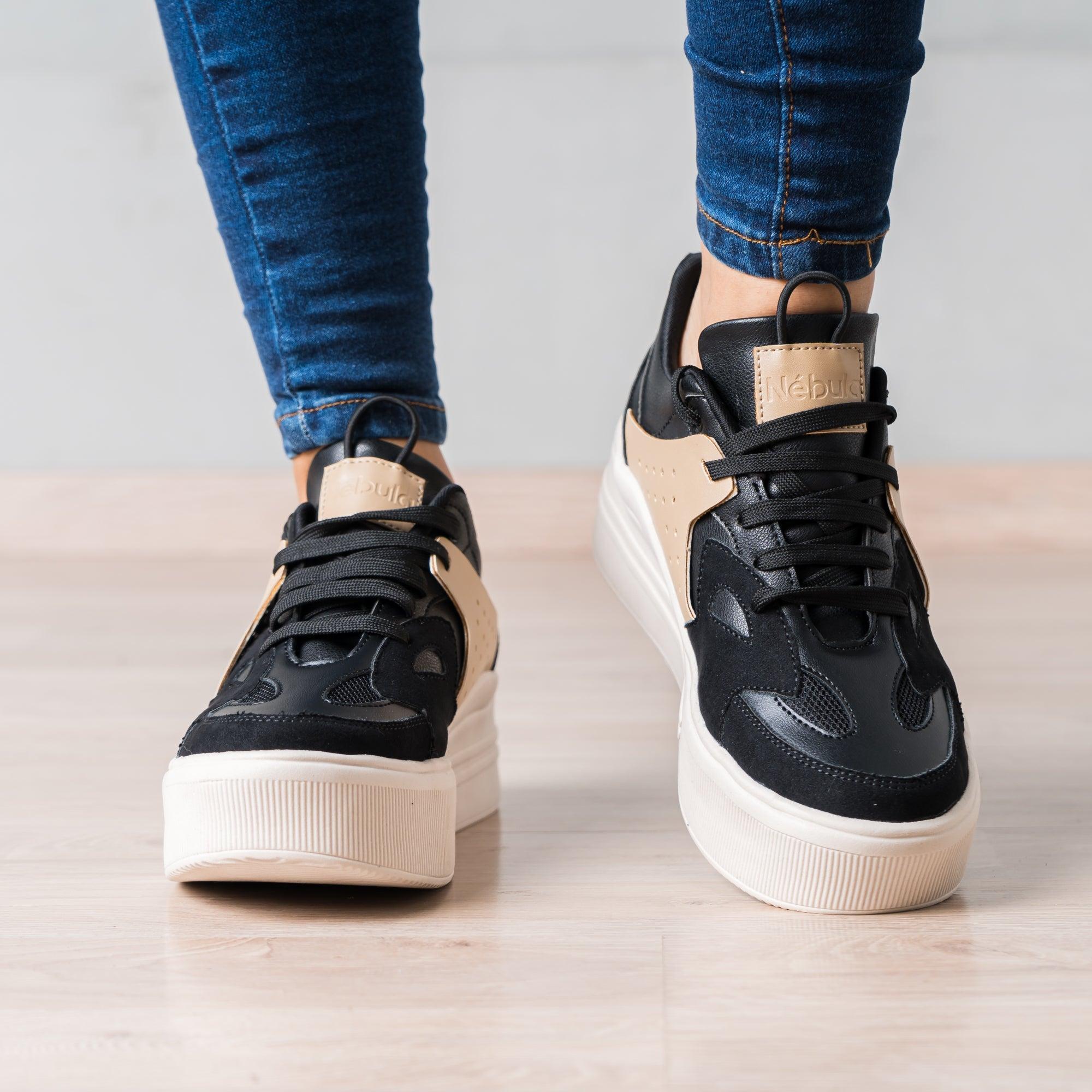 ZAPATILLAS URBANAS MUJER WARTHO NEGRO - 2