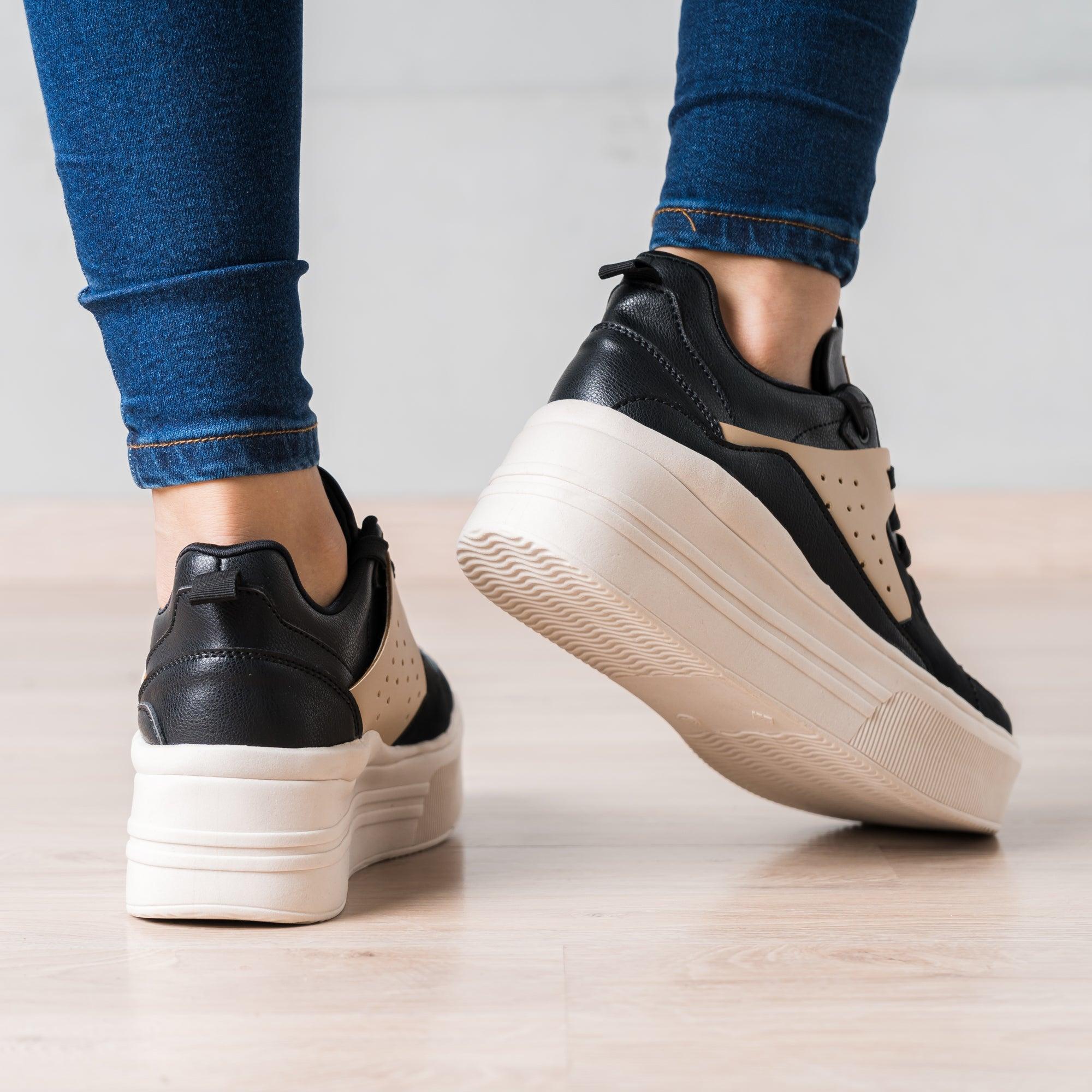 ZAPATILLAS URBANAS MUJER WARTHO NEGRO - 3