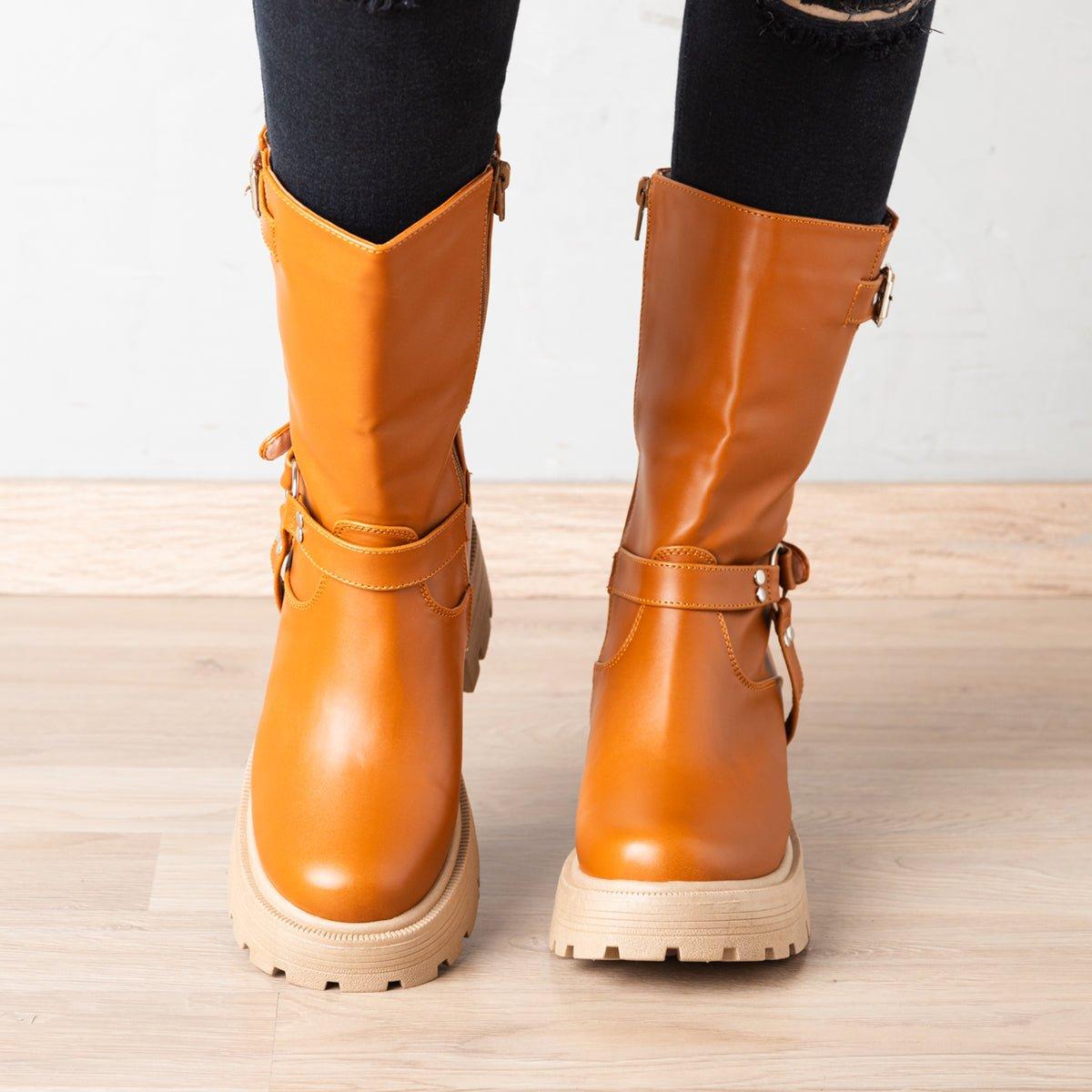 BOTAS MUJER HOLE CAMEL - 2