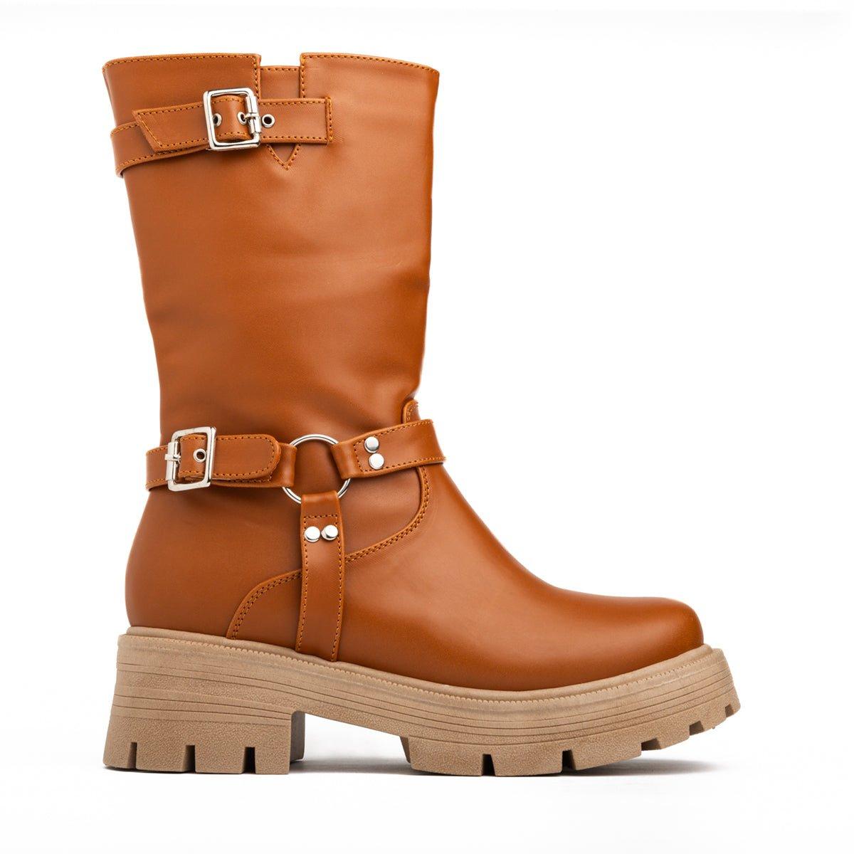 BOTAS MUJER HOLE CAMEL - 4