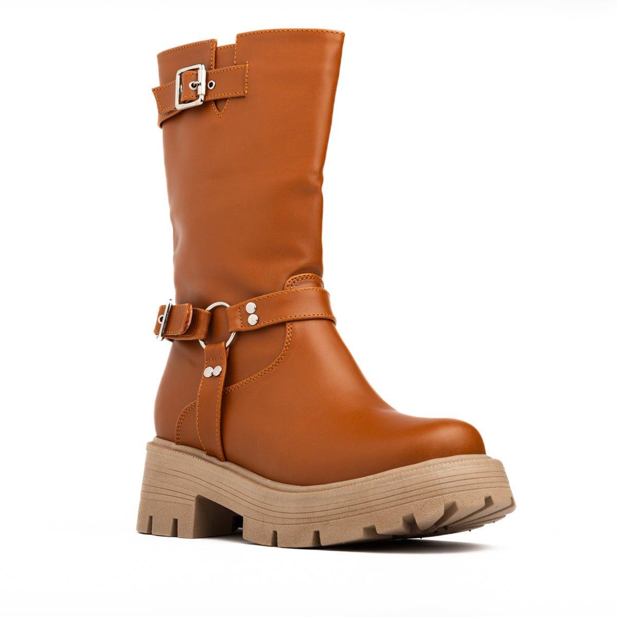 BOTAS MUJER HOLE CAMEL - 5