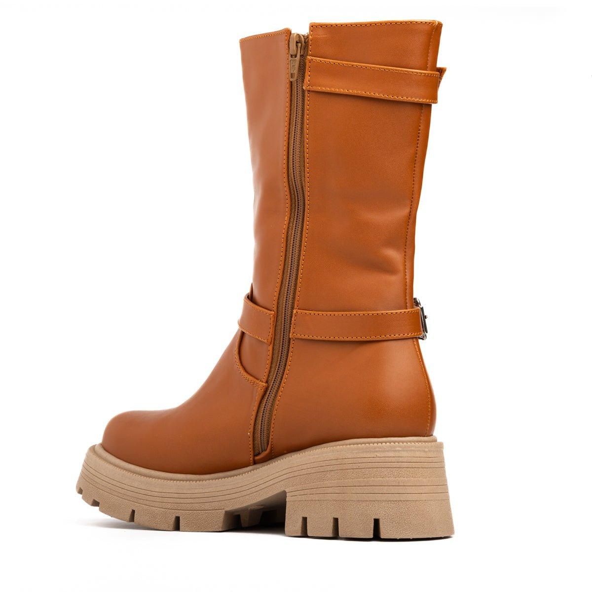 BOTAS MUJER HOLE CAMEL - 6