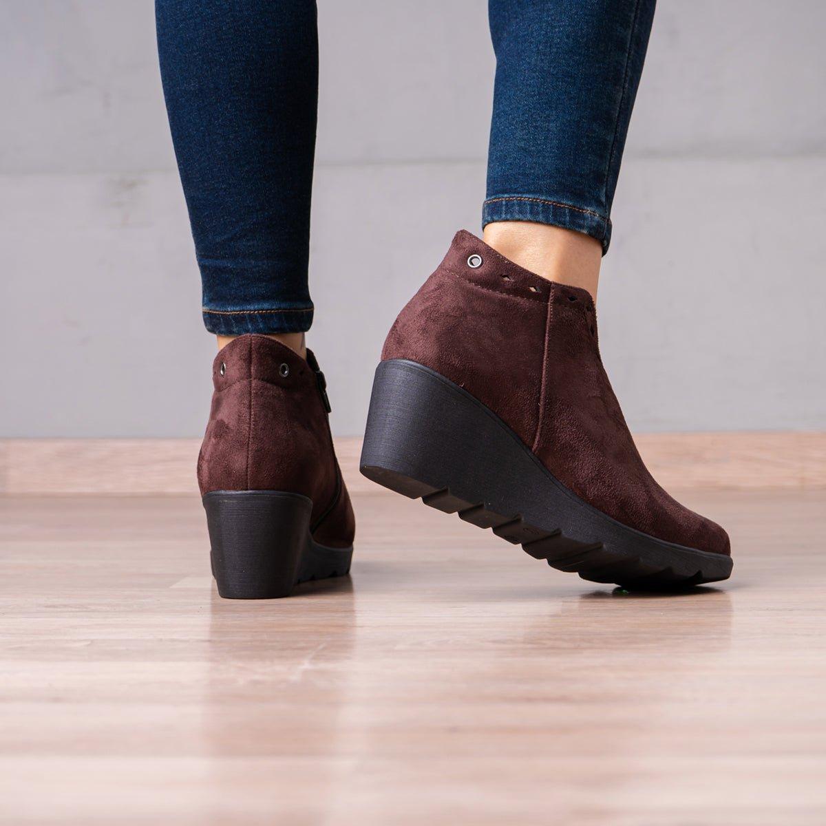 BOTINES MUJER ALTA MARRÓN - 3