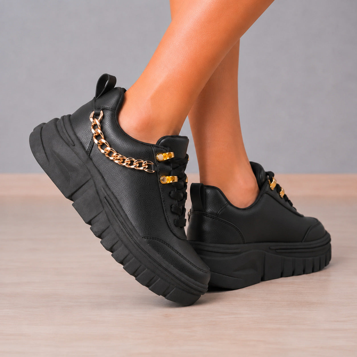 ZAPATILLAS URBANAS MUJER MONTPELIER NEGRO - 6