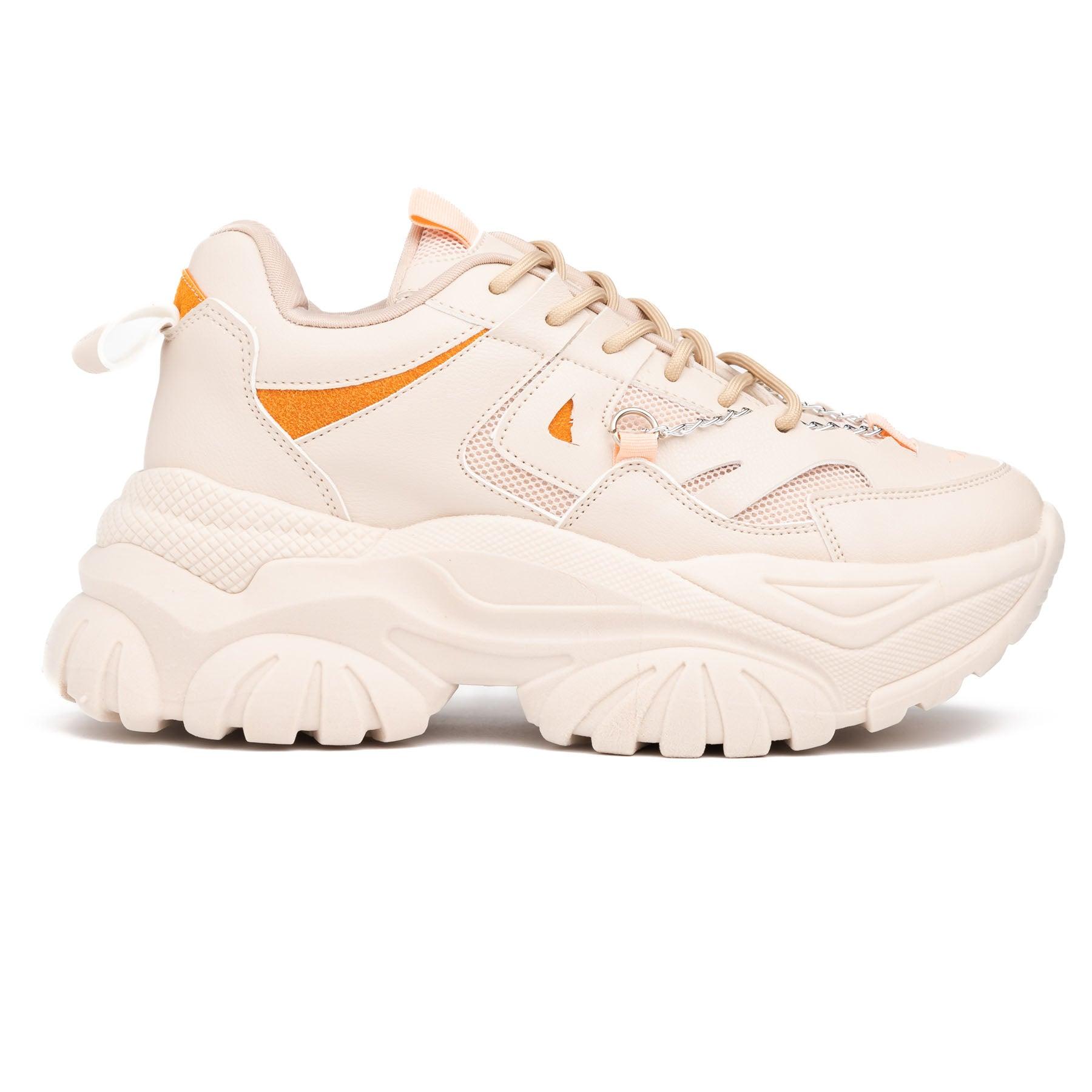 ZAPATILLAS URBANAS MUJER KINGZ BEIGE - 4